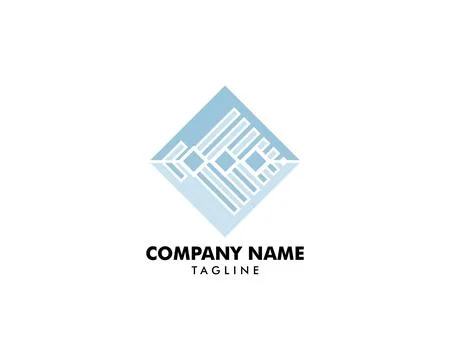 Abstract diamond vector icon logo Stock Illustration