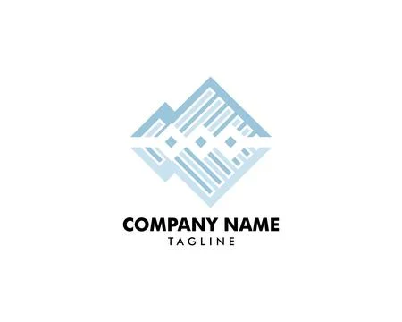 Abstract diamond vector icon logo Stock Illustration