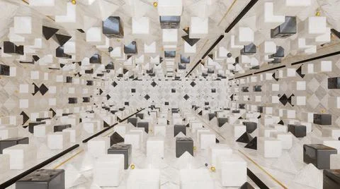 Abstract Difference Geometry With Patterns Style Stock Photos