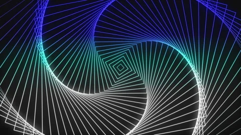 Abstract different colorful design neon lines beautiful background video. Stock Footage 281815495