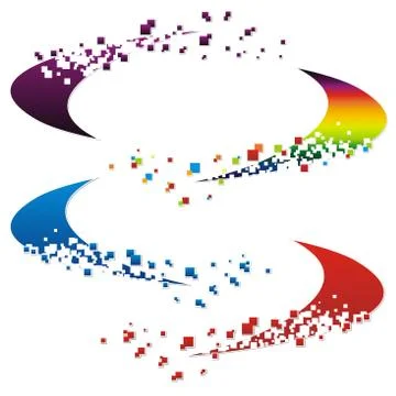 Abstract diffusion swirl Stock Illustration