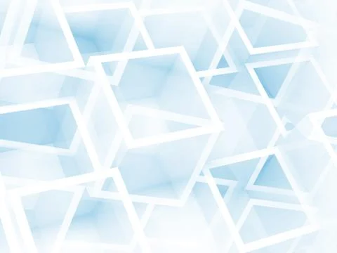 Abstract digital 3d background with chaotic cubes pattern Stock Illustration