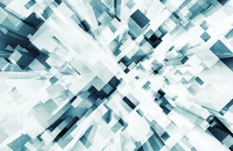 Abstract digital 3d background with cubes Stock Illustration