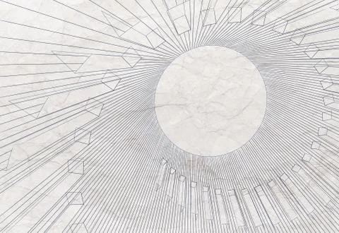 Abstract digital 3d illustration with black wire-frame helix 스톡 일러스트