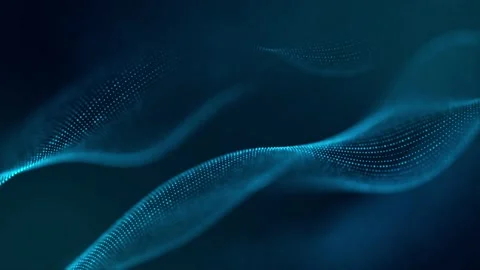 Abstract digital 4K background of particles and lines. Stock Footage 237420475