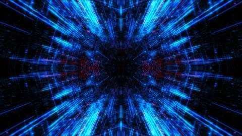 Abstract digital abstract virtual city. イラスト素材