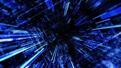 Abstract digital abstract virtual city. イラスト素材
