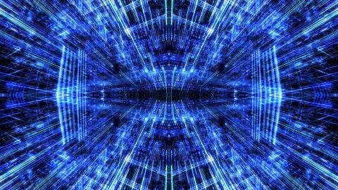 Abstract digital abstract virtual city. イラスト素材