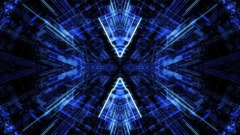 Abstract digital abstract virtual city. イラスト素材