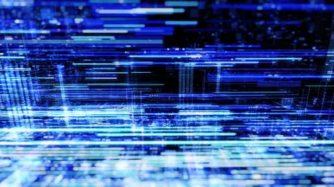 Abstract digital abstract virtual city. イラスト素材