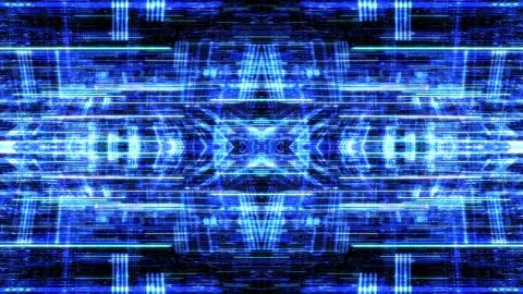 Abstract digital abstract virtual city. イラスト素材