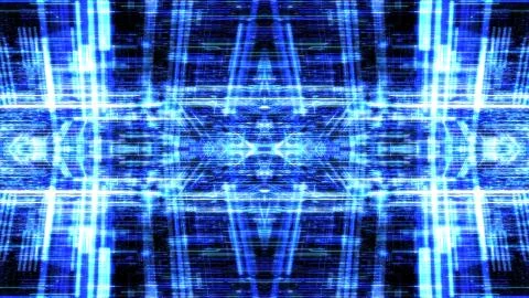 Abstract digital abstract virtual city. イラスト素材