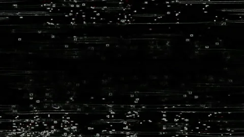 Abstract Digital-Analog Computer Screen Effect Video stock 148398868