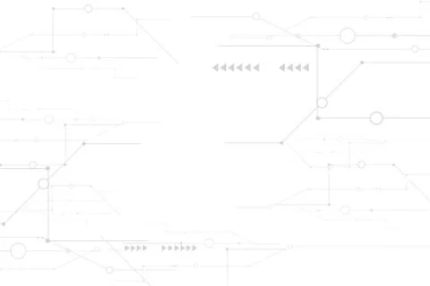 Abstract digital and technology on white background.Graphic modern internet Illustrazione stock