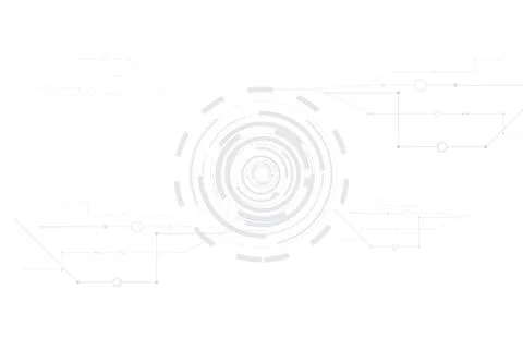 Abstract digital and technology on white background.Graphic modern internet Illustrazione stock