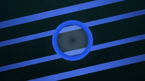Abstract digital animation with a central, cosmic-like element Stock Footage 326993006