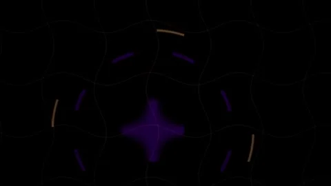 Abstract Digital Animation Featuring Pulsing Purple Cross Symbol on Dark Gr.. Stock Footage 340488537