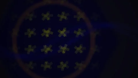 Abstract Digital Animation Featuring Pulsing Geometric Cross Patterns in Ci.. Stock Footage 341776459