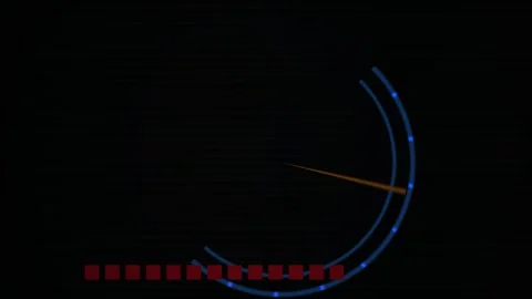 Abstract Digital Animation Featuring Rotating Radial Lines and Circular Arc.. Stock Footage 341776802