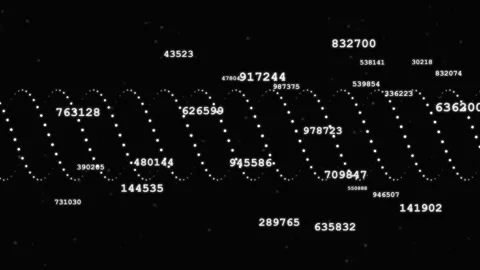 Abstract digital animation with numbers and data motion graphics Stock Footage 346159687