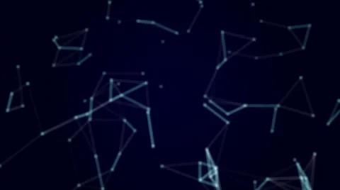 Abstract digital animation with plexus elements V6 Stock Footage 56161203