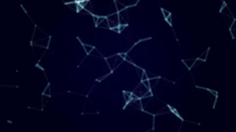 Abstract digital animation with plexus elements V4 Stock Footage 56161331