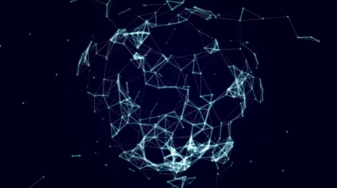 Abstract digital animation with plexus elements V5 스톡 동영상 56161930