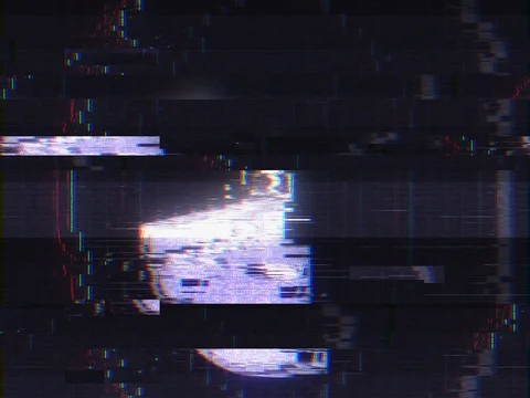 Abstract Digital Animation User Interface HUD with Pixel Noise Glitch Error Vide Stock Footage 75963194