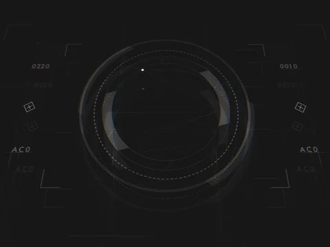 Abstract Digital Animation User Interface HUD Stock Footage 76092545