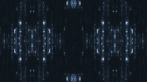 Abstract Digital Animation User Interface HUD with Pixel Noise Glitch Error Vide Stock Footage 87877566