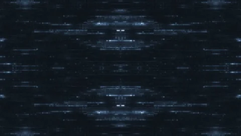 Abstract Digital Animation User Interface HUD with Pixel Noise Glitch Error Vide Stock Footage 87877646