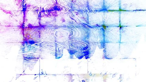 Abstract digital art background featuring a vibrant grid pattern with blue Stock Illustration
