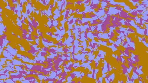 Abstract digital art background with gold and purple shapes Stock Illustration
