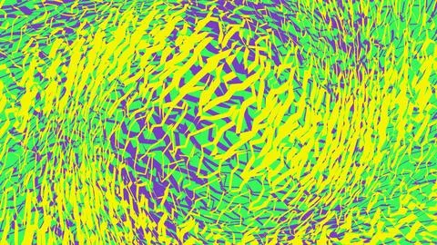 Abstract digital art background with neon yellow and purple Stockillustratie