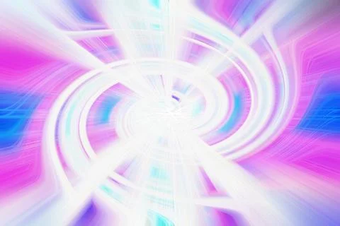 Abstract digital art background with vibrant swirling pink and blue light Stock Illustration