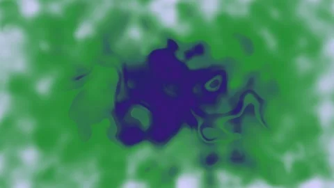 Abstract Digital Art Blending Dark Blue and Green Stock Footage 332348143
