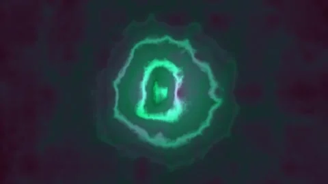 Abstract digital art creating a glowing pink shape on dark background Stock Footage 339777419