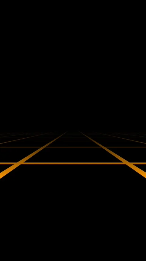 Abstract Digital Art with Dynamic Yellow and Orange Lines on Black Background Stock Footage 339215982