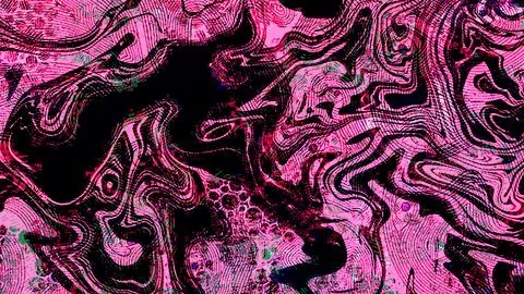 Abstract digital art featuring fluid marbled patterns in vibrant shades of magen Stock Illustration
