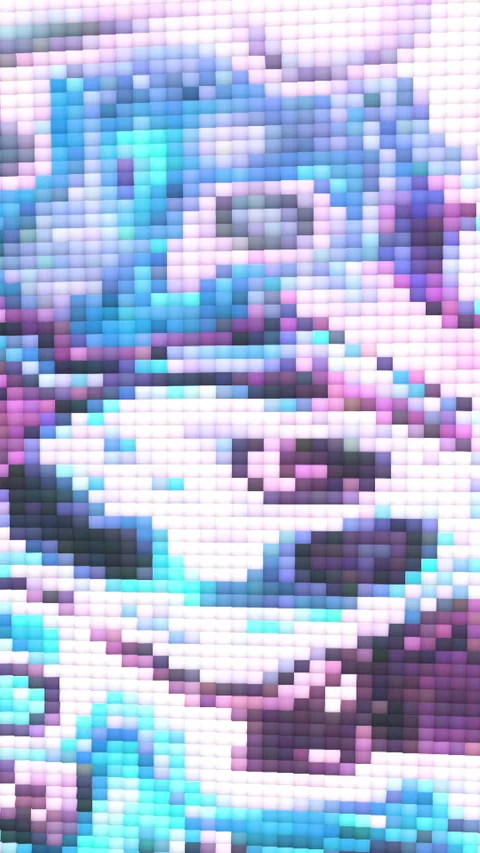 Abstract Digital Art Featuring a Range of Vibrant Colors and Intricate Patterns Stock Footage 306275281