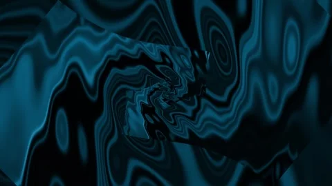 Abstract Digital Art with Flowing Light and Dark Blue Tone 库存影片 345448731