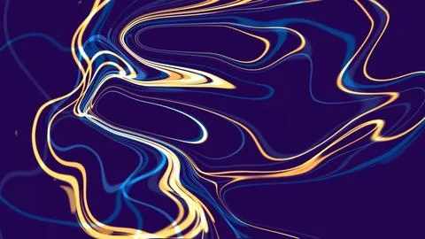 Abstract digital art with flowing lines and vibrant colors. Modern Stock Illustration