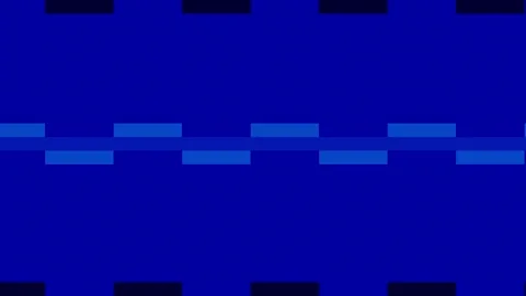 Abstract digital art with horizontal blue rectangles and dark blue squares Video stock 335442217