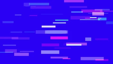 Abstract digital art with horizontal purple and pink rectangular shapes on .. Stock Footage 335442361