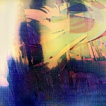 Abstract Digital Art Stock Illustration