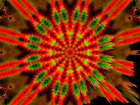 Abstract Digital Art Illustrazione stock