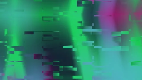 Abstract digital art image with green and purple hues. Stock Footage 308923145