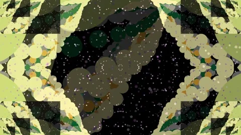 Abstract Digital Art with Kaleidoscope Effect. Video stock 329927294