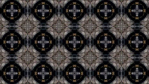 Abstract Digital Art With Repeating Patterns Stock Footage 326391749