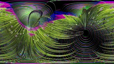 Abstract digital art with swirling patterns 스톡 일러스트